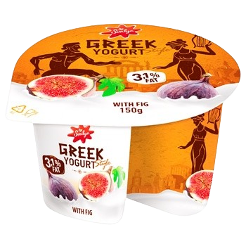 Йогурт Сваля греческий с инжиром 3,1% 150г