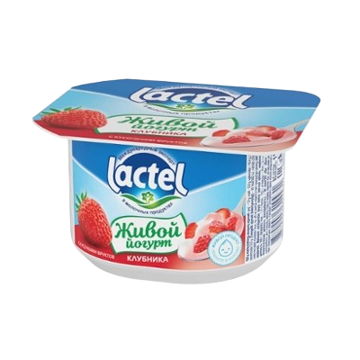 Lactel Йогурт Клубника 110г